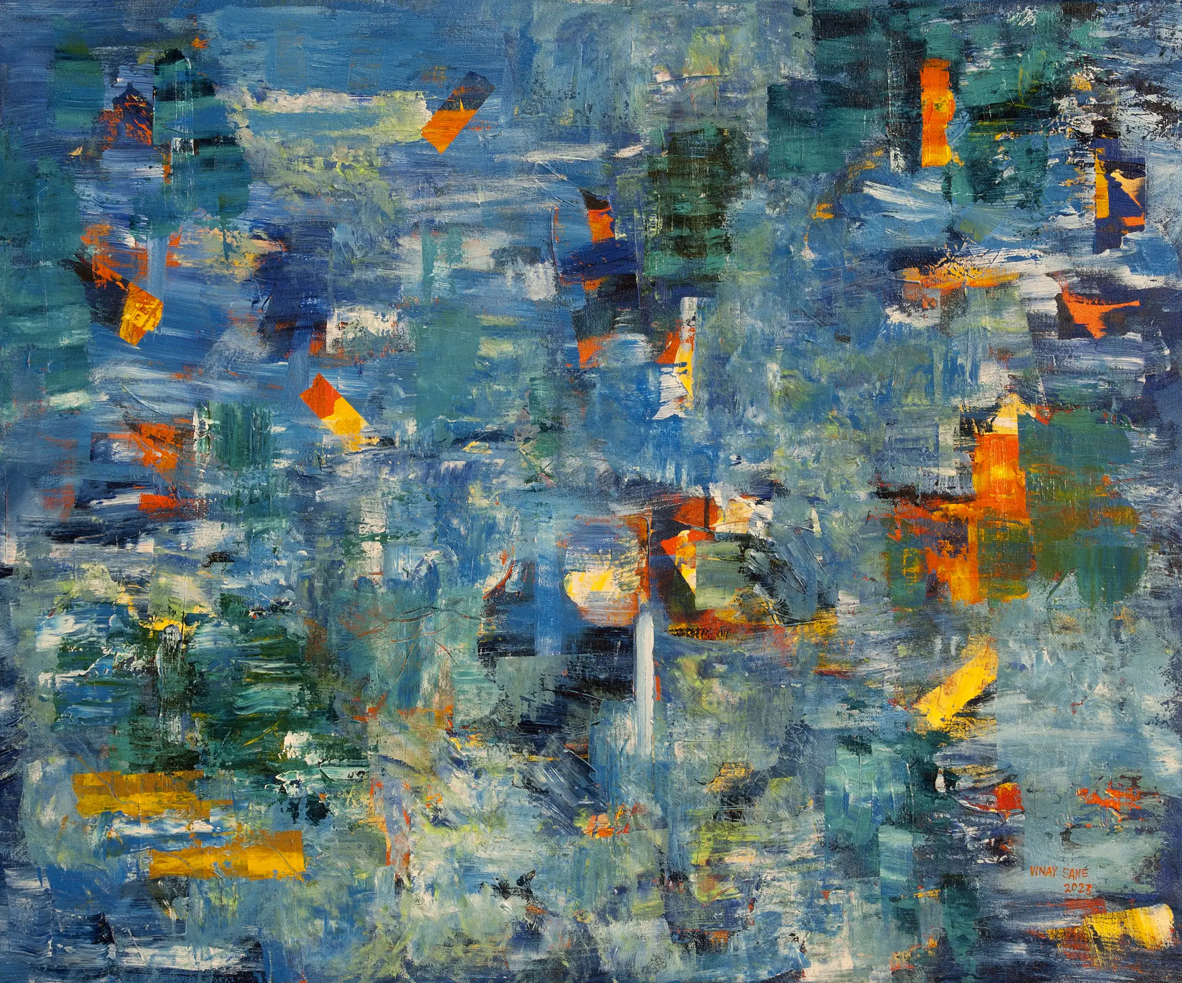 Hidden Civilizations abstract painting