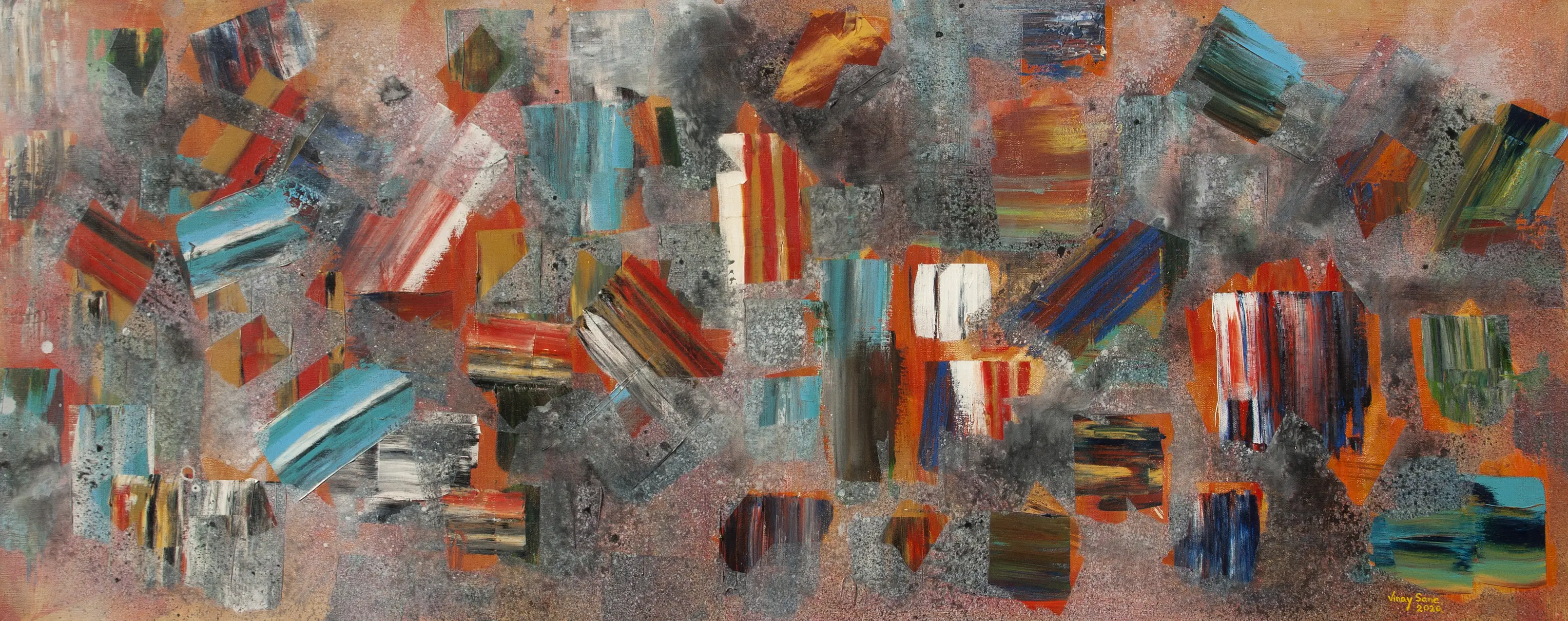 Life's Lucky Strokes abstract painting