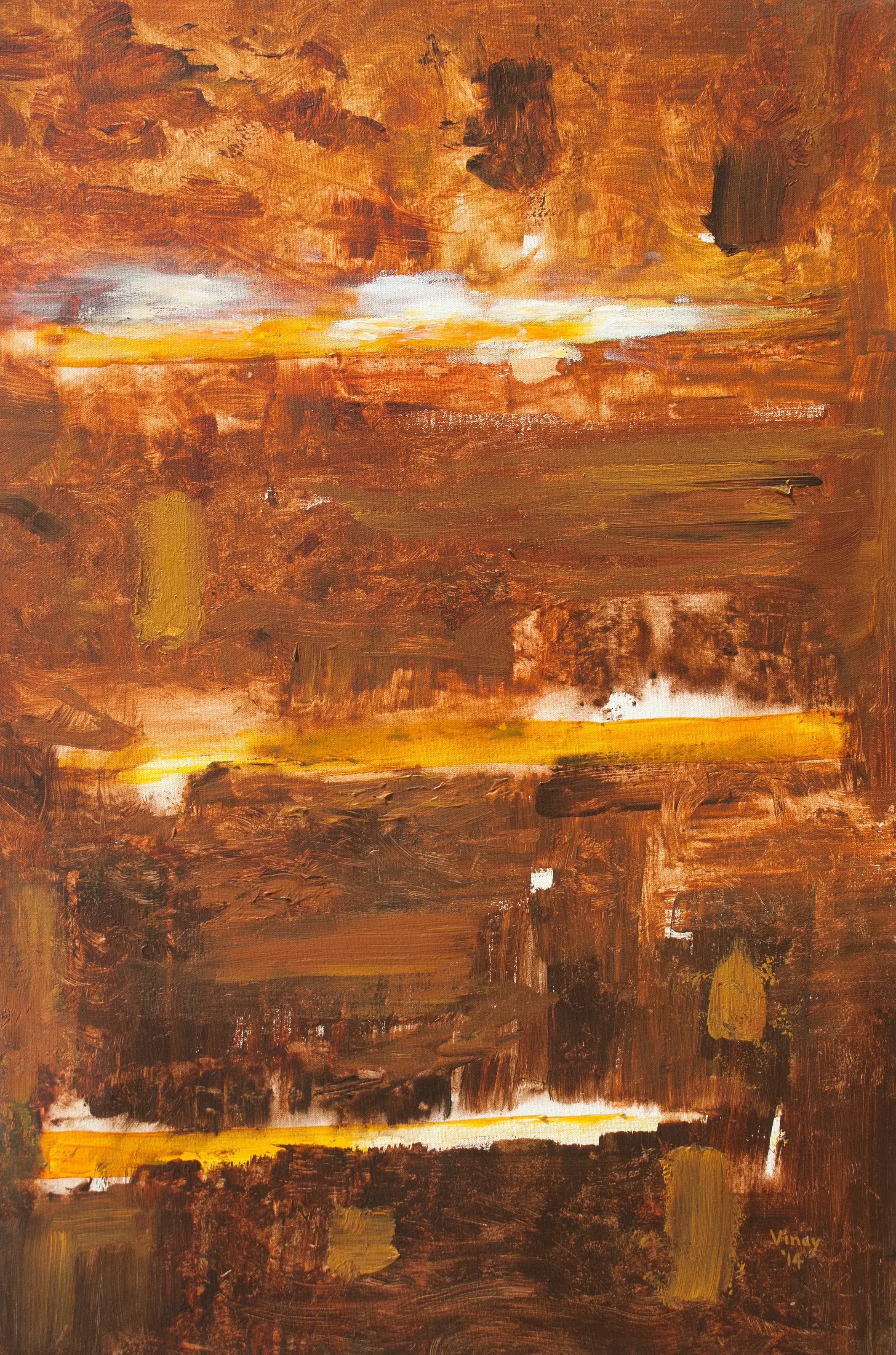 Meditation in Progress abstract painting