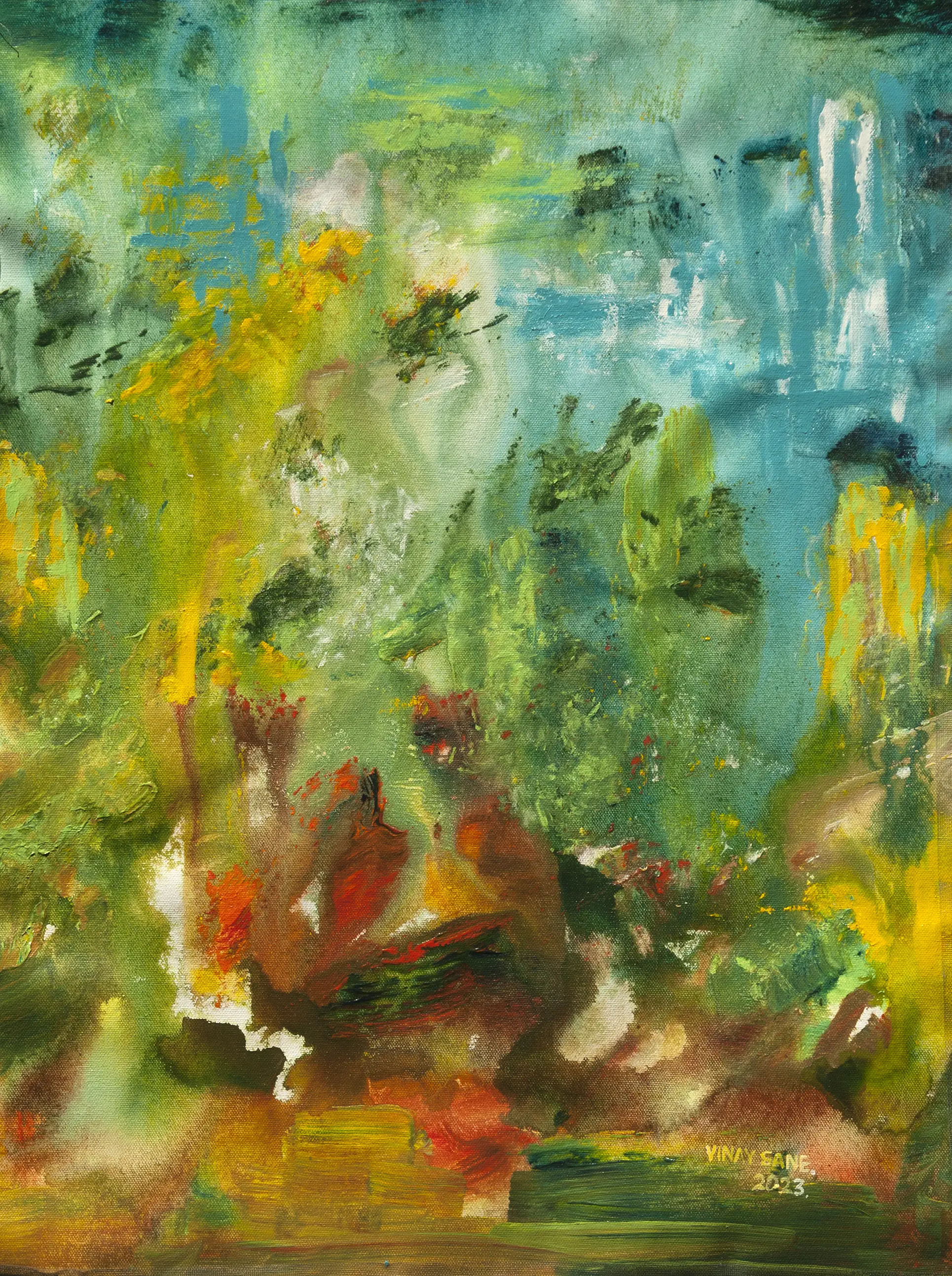 Mysterious abstract painting