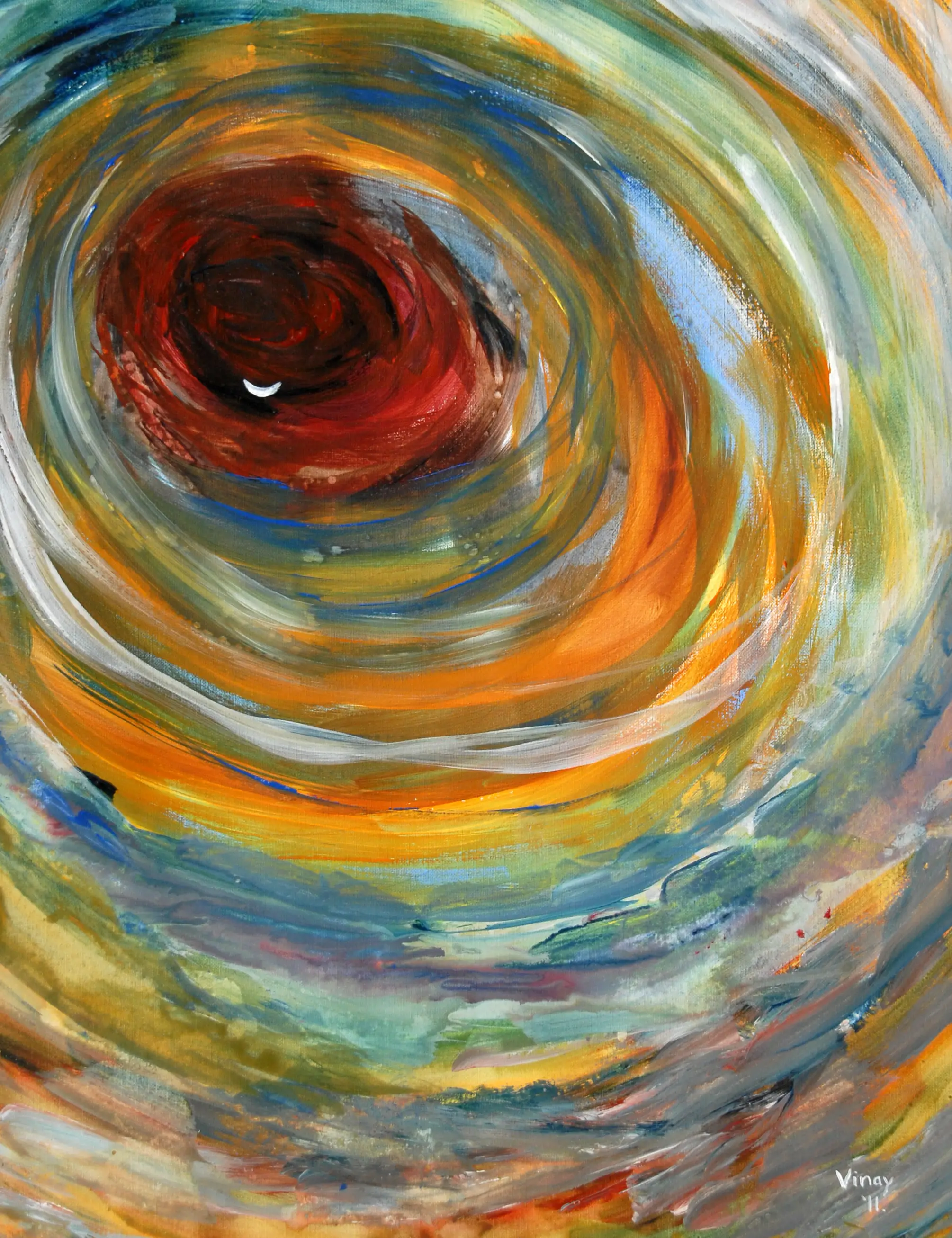 Vortex abstract painting