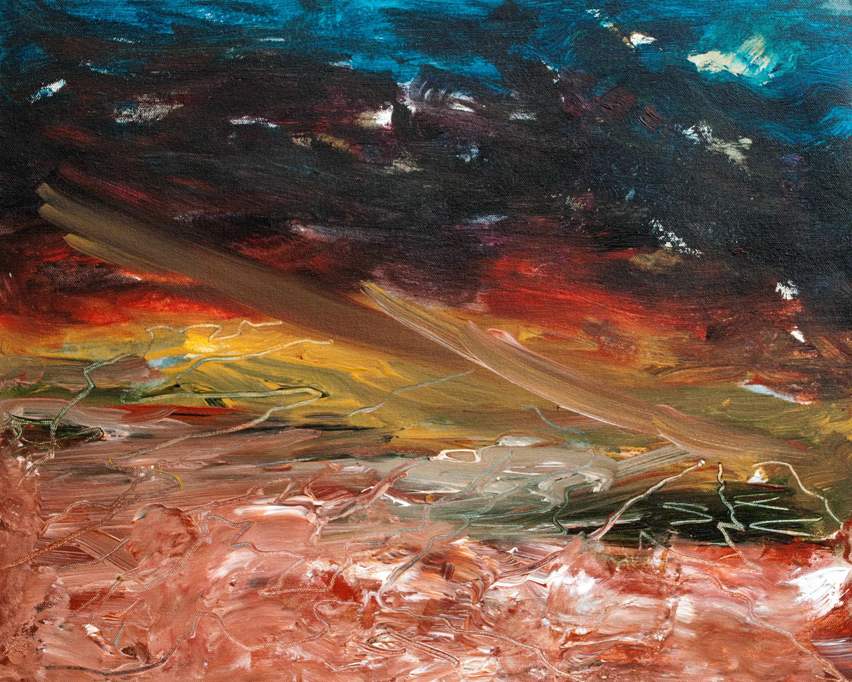 Electrically Charged landscape painting