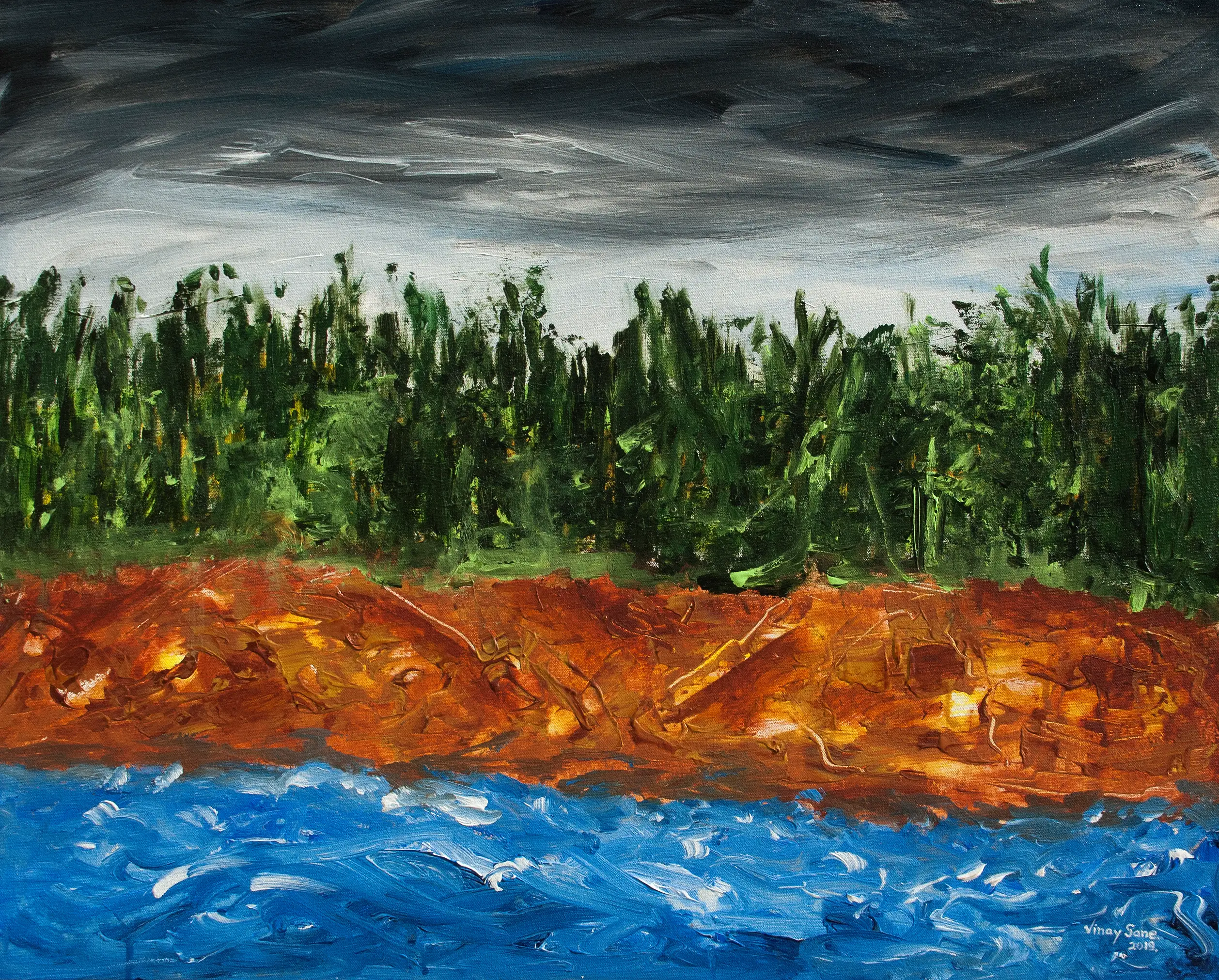 Monsoon Magic landscape painting