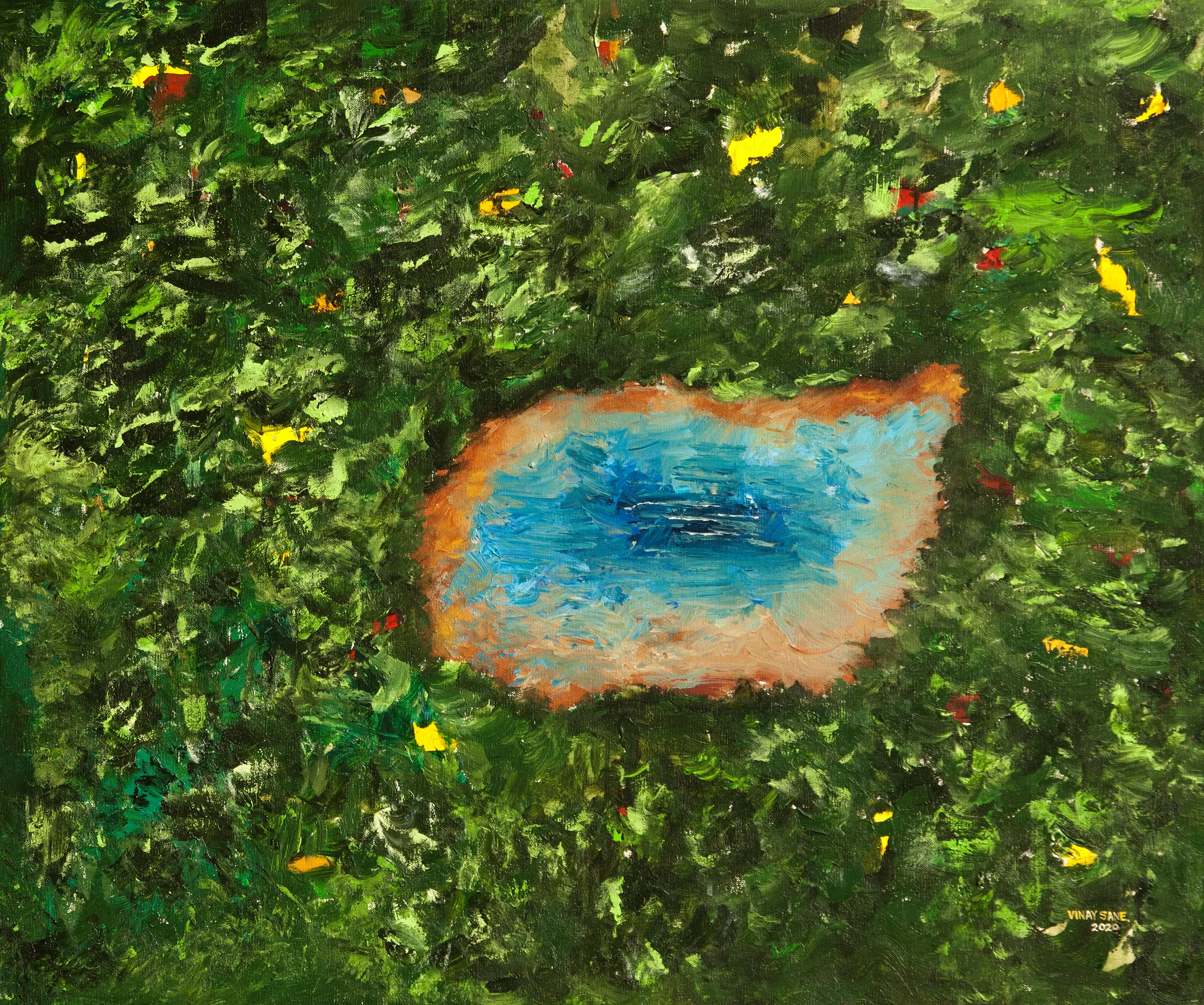 Sacred Lake landscape painting