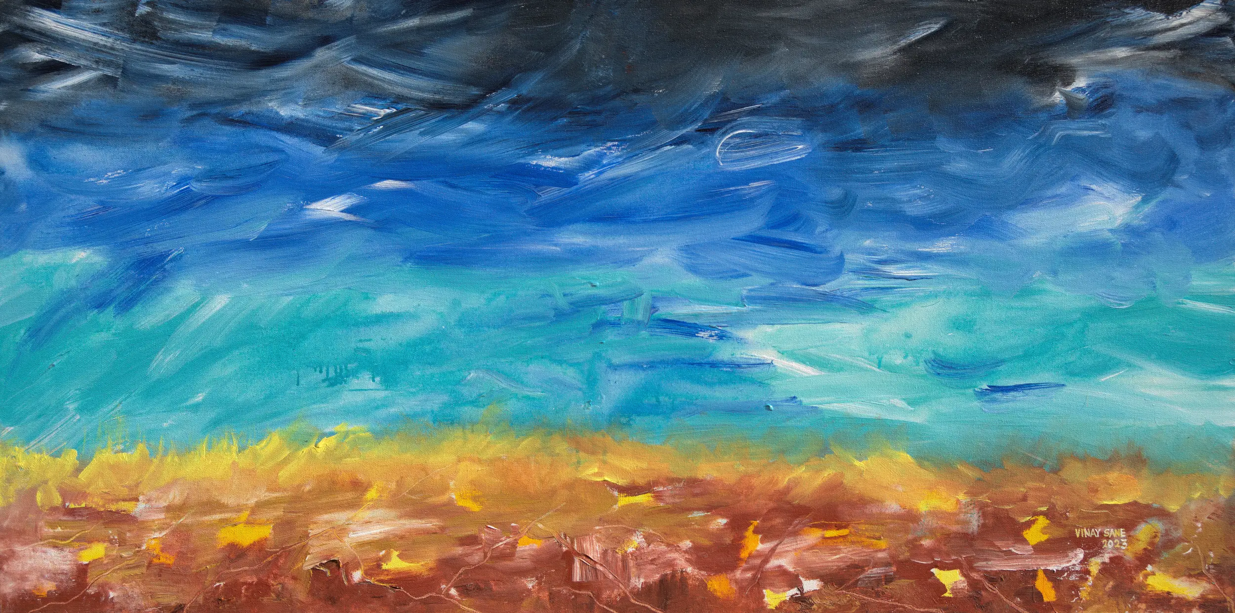 Waiting for Someone landscape painting